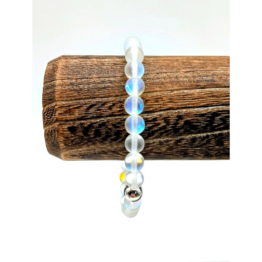 NOGU Mermaid Glass Bead Stretch Bracelet
